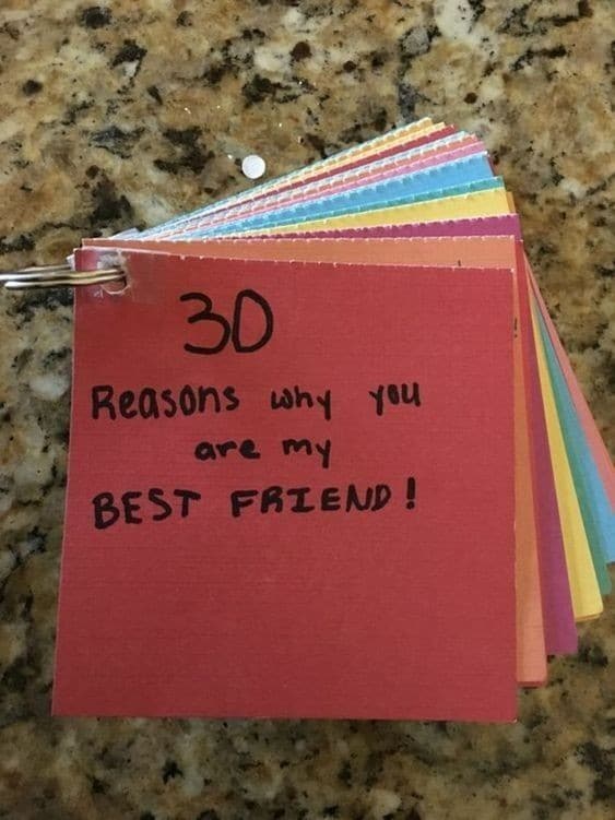 30 Gründe, warum du mein bester Freund bist - persönliches Geschenk für den besten Freund