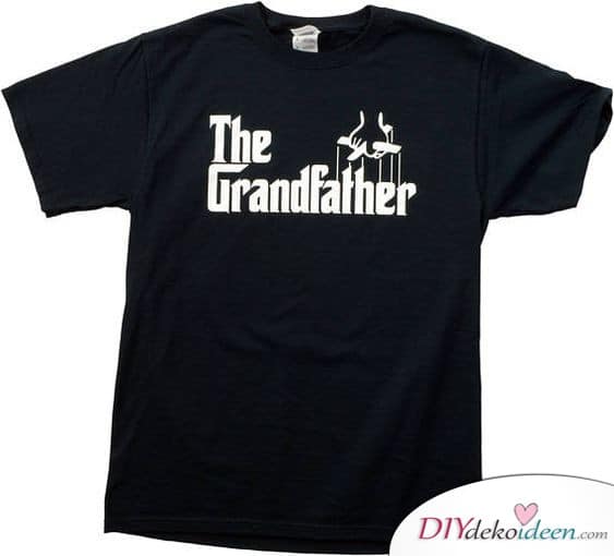 Bedrucktes Shirt - Geschenk für Opa basteln