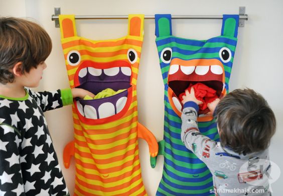 Monster-Wäschesack - Geschenkideen selber machen für Kinder