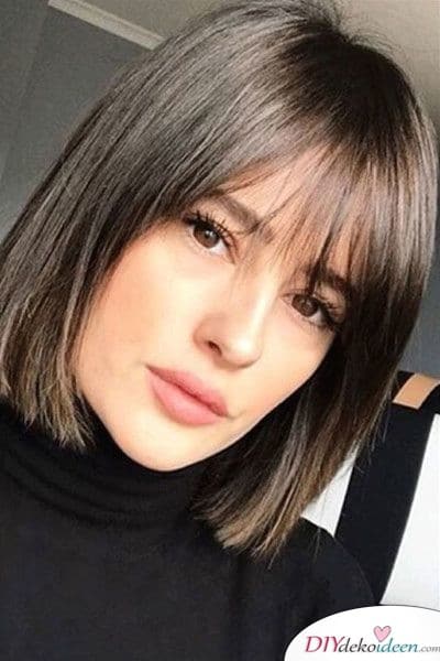 Bob with bangs - hairstyles for fine hair 