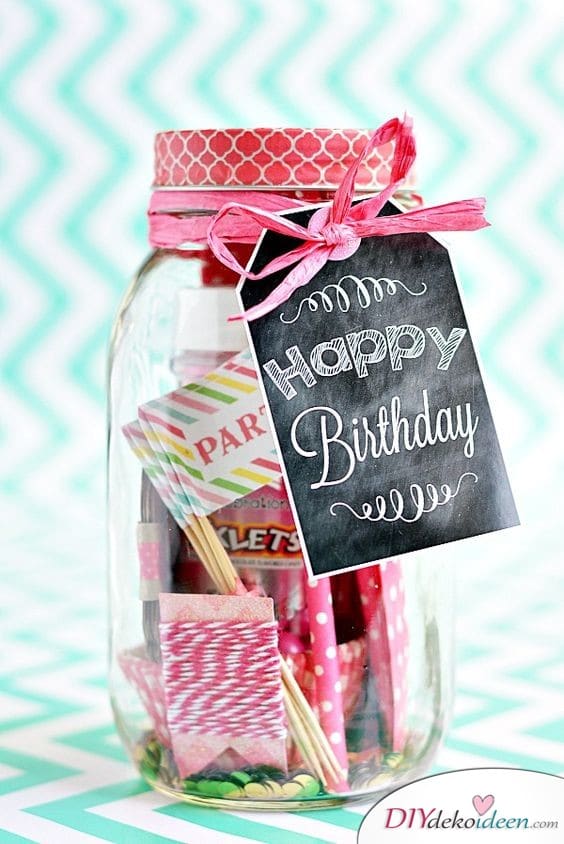 Birthday Party in Glass - Birthday Gifts for Women 