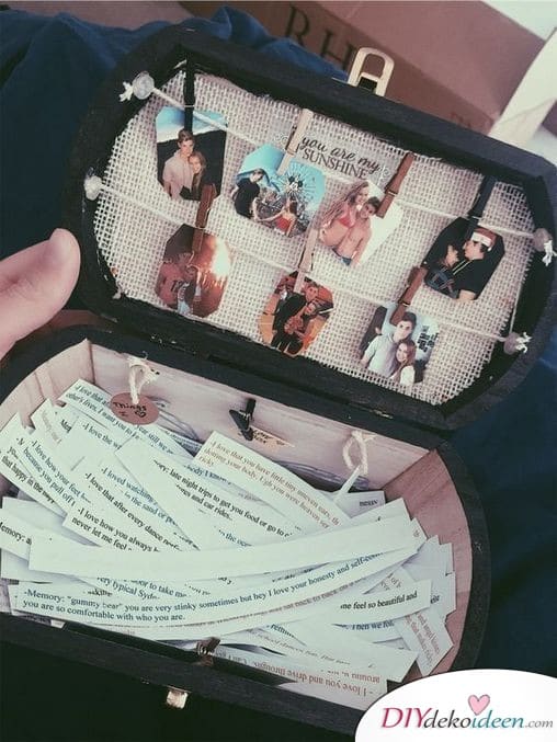 Erinnerungskoffer - Geschenke für Frauen zum Geburtstag selber machen