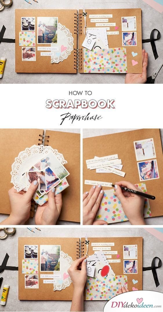 Scrapbook-Fotoalbum als Geburtstagsgeschenk für die beste Freundin