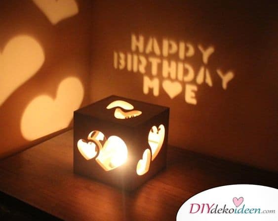 Message light box - men's gift ideas for birthday 