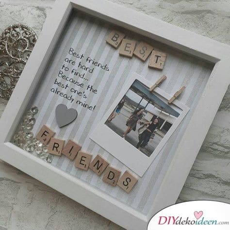Picture frames - homemade gifts for the best girlfriend 
