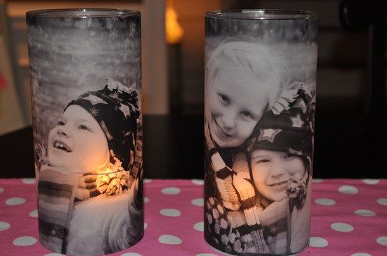 Kerzengläser mit Fotos - Geschenk für den großen Bruder
