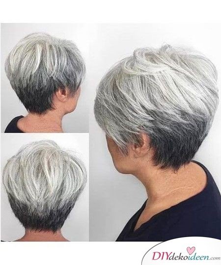 Short-haircuts for older women - Short-haircuts with thin staff 