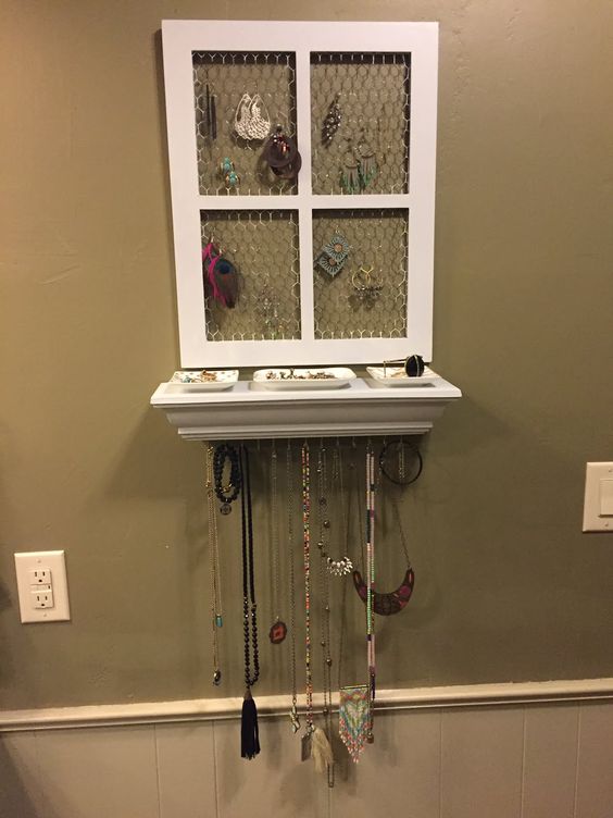 Jewelry Organizer Self-Making - Window 