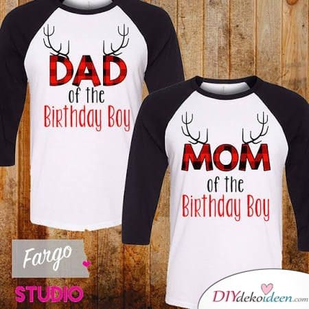 Bedruckte T-Shirts für Eltern - Geburtstags Geschenk Ideen