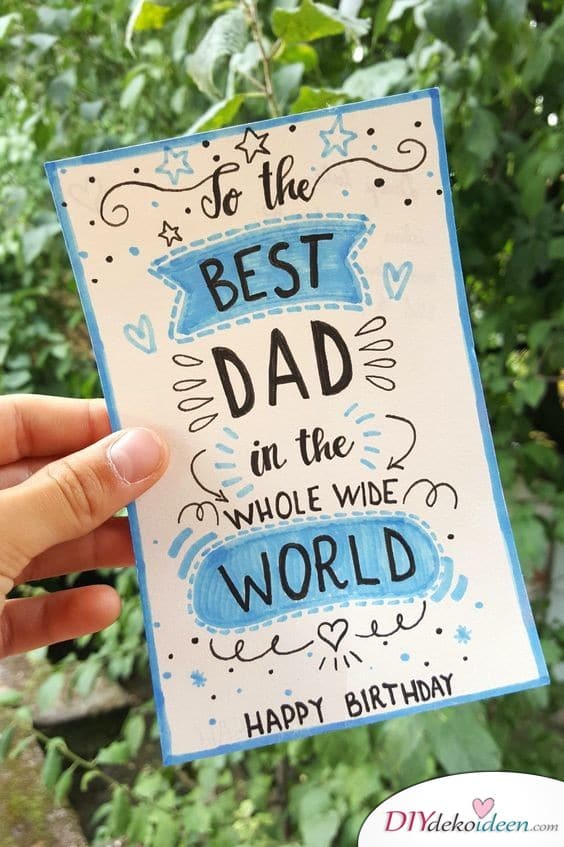Geburtstagsgeschenk für Papa – Geburtstagskarte