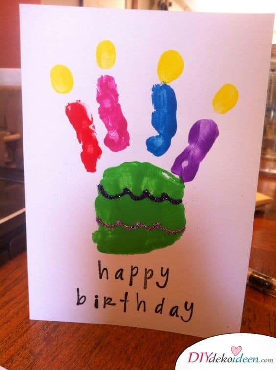 Geburtstagsgeschenk für Papa selber machen – Geburtstagskarte