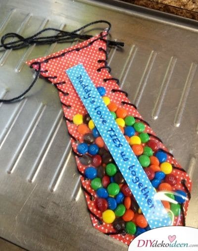 Süßigkeiten-Krawatte - Geburtstagsgeschenk für Papa