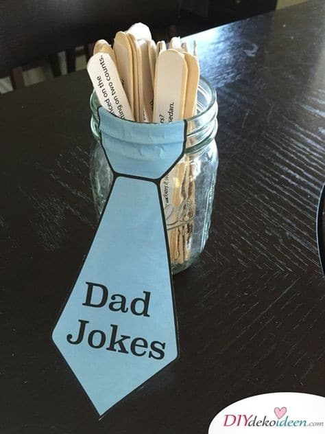 Papa-Witze im Glas – Geschenkidee
