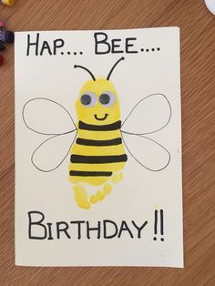 Bees Birthday Tag Card - Gift Ideas 