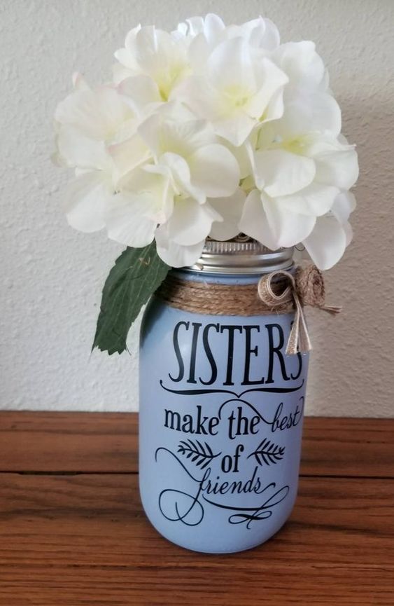 DIY Vase - Geburtstagsgeschenk für die Schwester