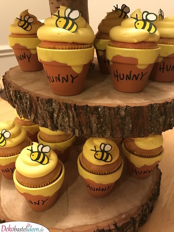 Baby Shower Party Ideen – Bienencupcakes