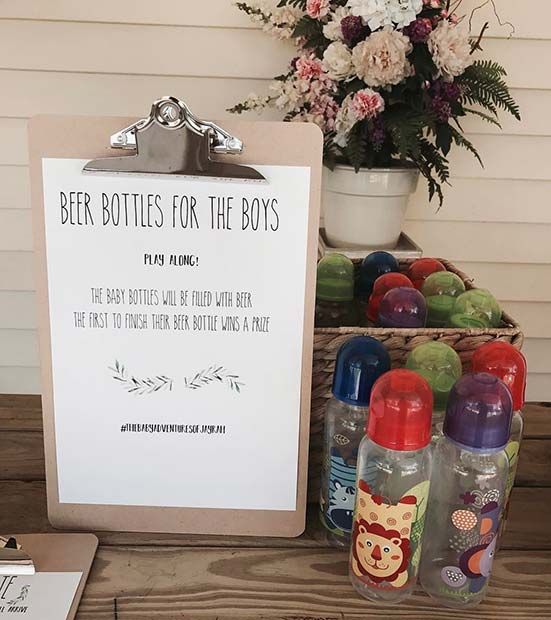 Beer Key Bottles for Men - Ideas for Baby Party 