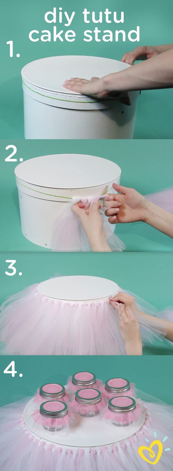 DIY Ballettröckchen Tortenständer – Süße Dekoideen