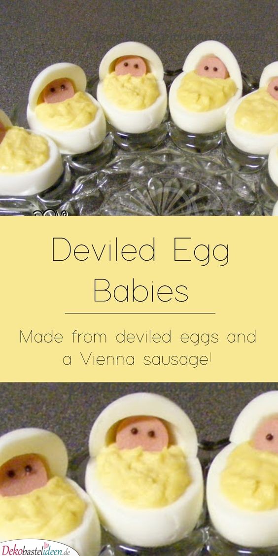 Russische Eier - Babyparty Essen Ideen