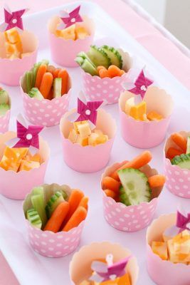 Gesunde Snacks - Essen für Babyparty