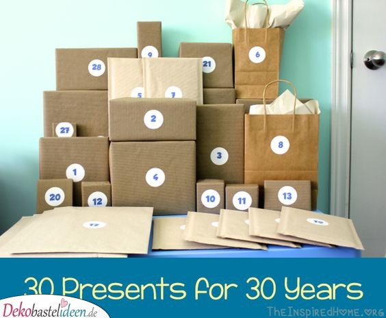 30 tolle Geschenke - lustige Geschenke zum 30. Geburtstag