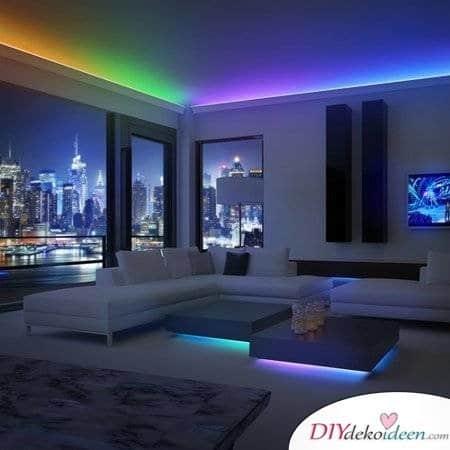 Farbenfrohes Licht fürs Wohnzimmer – Lichtschläuche