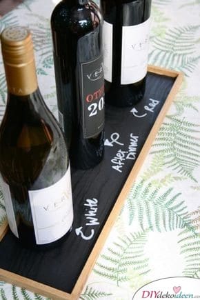 Slab table for wine bottles - self-make gifts 