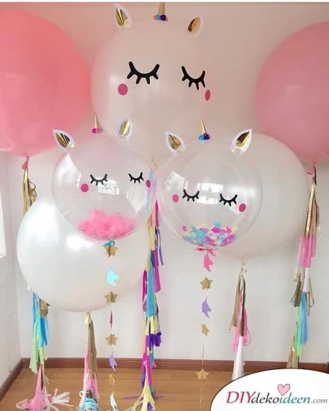 Einhornballons – Partydeko