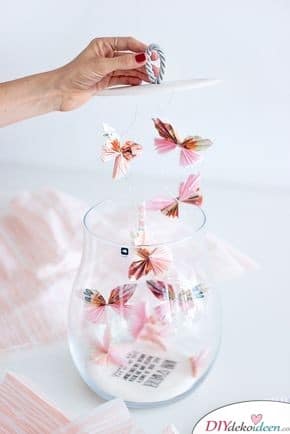 A glass full of butterflies - gifts for the best friend 