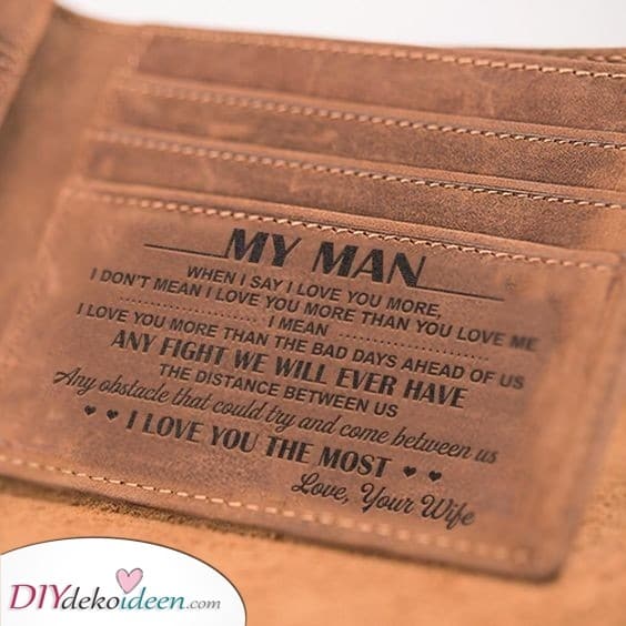 Portemonnaie aus Leder - Besondere Geschenkideen für Männer