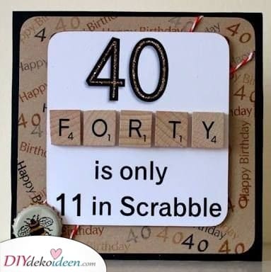Scrabble Geschenkideen zum 40. Geburtstag
