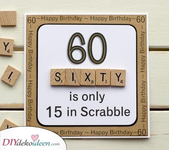 Scrabble-Geschenk zum 60. Geburtstag