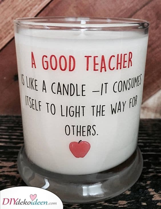 Eine tiefe Bedeutung – Eine personalisierte Kerze