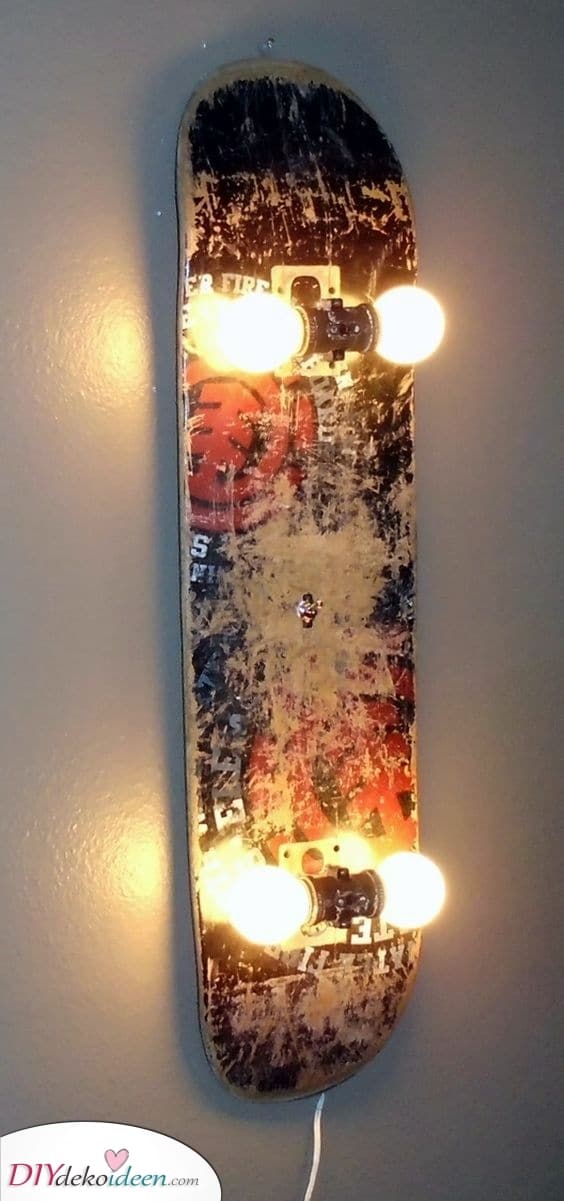 Ein cooles Skateboard - erhellt dein Schlafzimmer