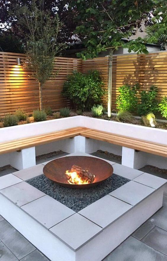 33+ Moderne Feuerstelle Garten, Ob gemauert oder gepflastert, ob