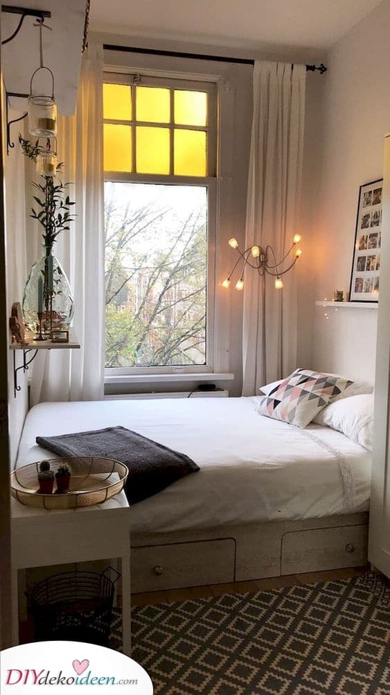 Kuschelige und gemütliche Ideen für kleine Schlafzimmer mit kleinem Budget