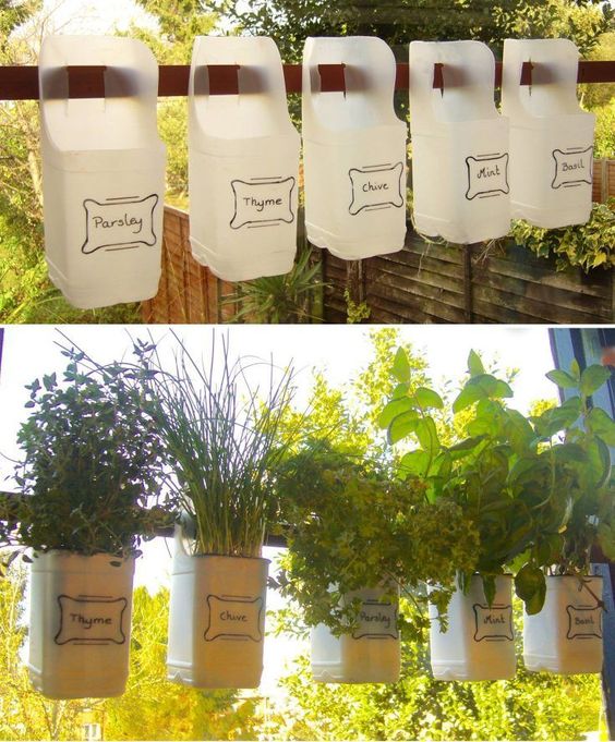 Eine weitere Recycling-Methode für deinen Küchen Kräutergarten