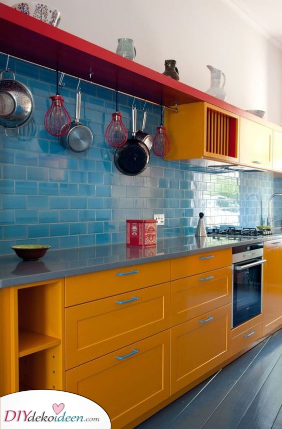 Moderne Küchenideen mit vielen Farben
