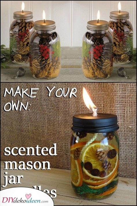Kerzen im Einmachglas – Mit personalisiertem Duft