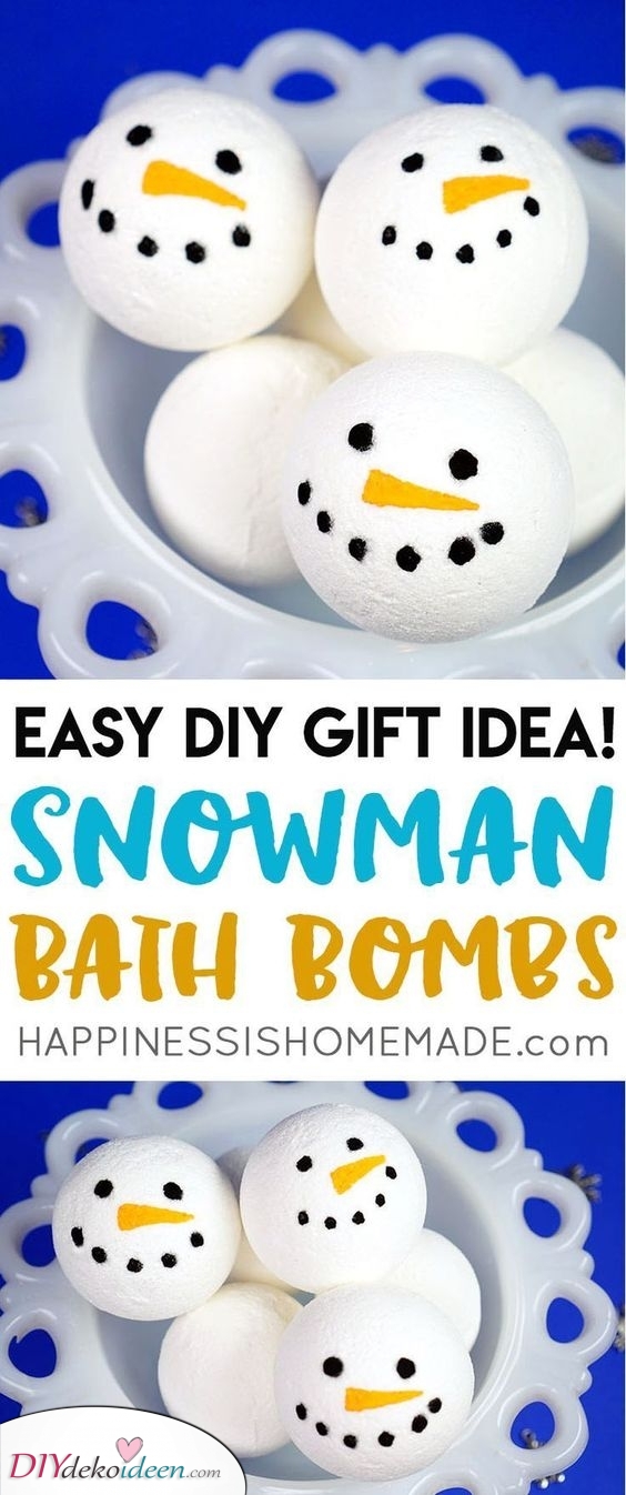 Schneemänner Bade Bomben – Eine schöne Idee