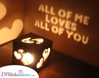 Ein süßer Kerzenhalter – Schaffe ein romantisches Ambiente