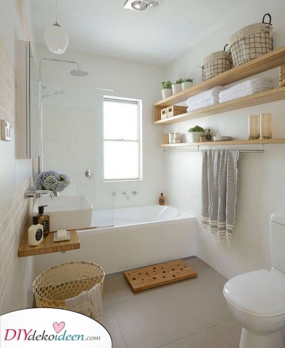 Hell in Weiß – Machen dein Badezimmer geräumig