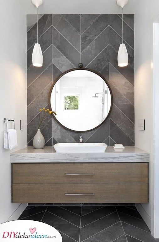 Geometrische Muster – Badezimmer Inspirationen