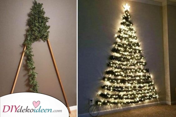 Mit diesem Wand-Weihnachtsbaum bringst du dein Zuhause zum Strahlen