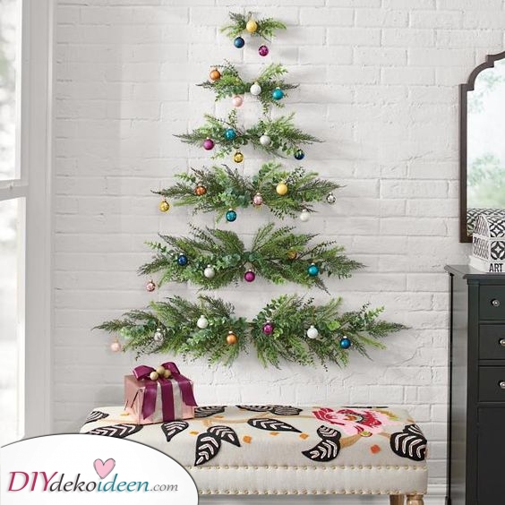 Ein simpler Weihnachtsbaum, der trotzdem stylisch aussieht