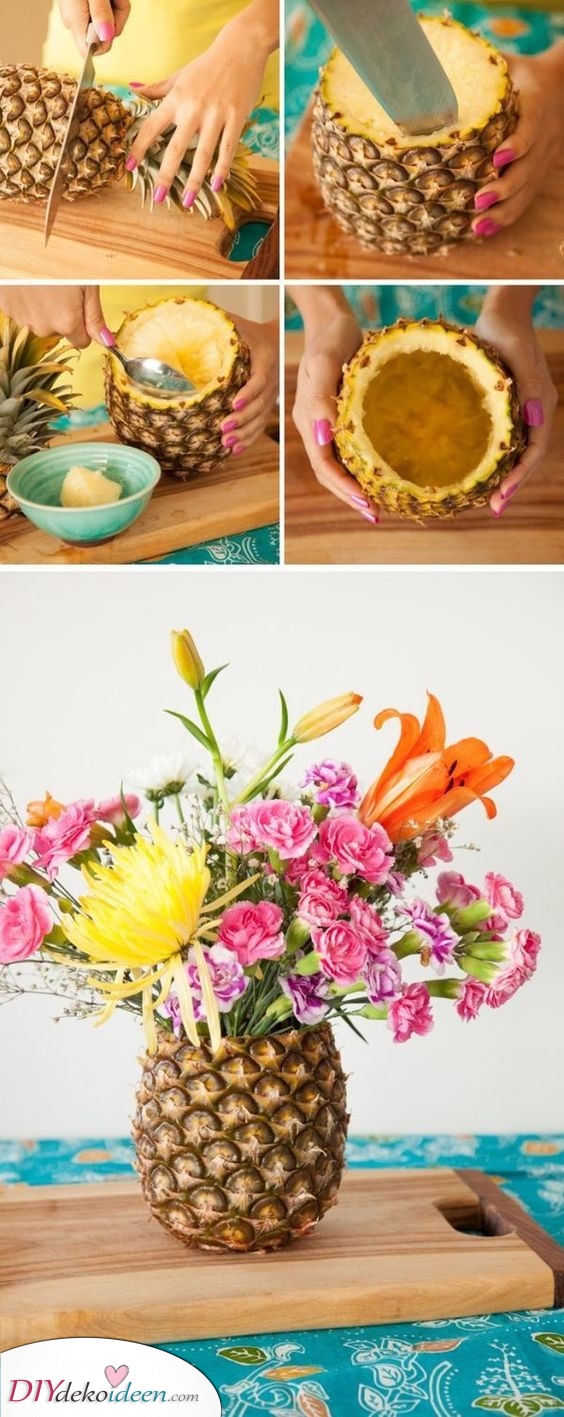 Ananasvase – Ein fruchtiger Genuss
