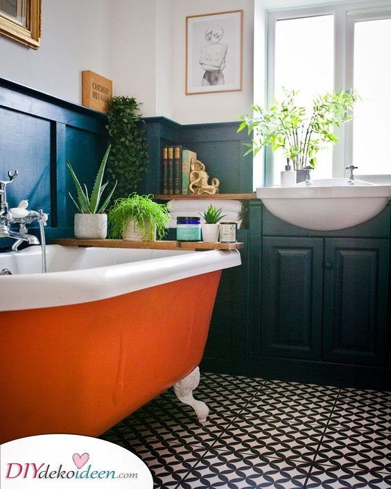 Fügen Sie ein bisschen Farbe hinzu – Lustige Badezimmer Inspirationen