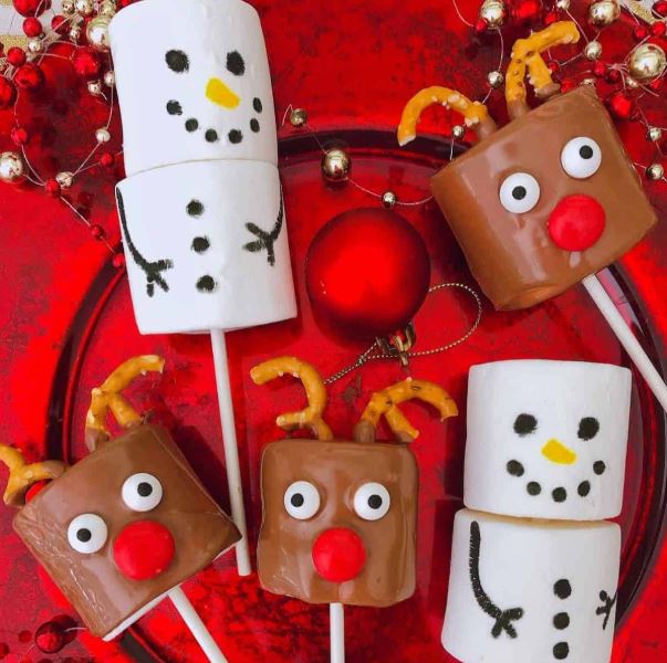 Kreative Marshmallow-Weihnachtsfiguren: Lustige und festliche DIY-Süßigkeiten